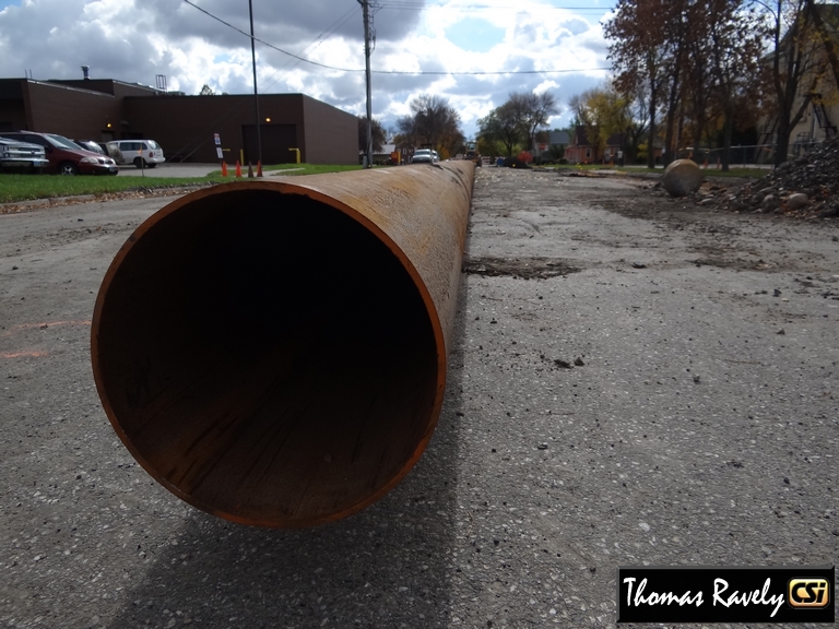 View from 1st St looking south